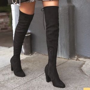 Black Over The Knees Boots
